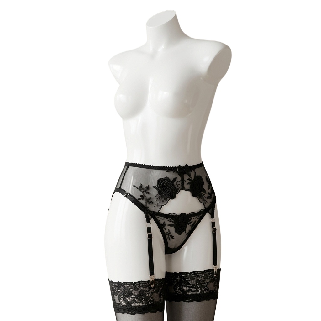 Garter Belt Set - Conjunto de liguero y bragas con