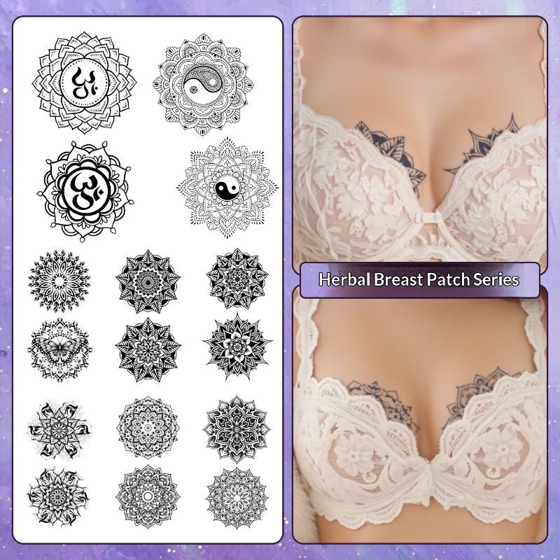 Nipple Cover Pasties - 2/3/6/8 láminas de tatuajes temporales con